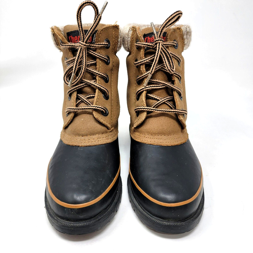 Topsport Thermolite Women's 5 Brown Knit Cuff Steel Shank Duck Boots